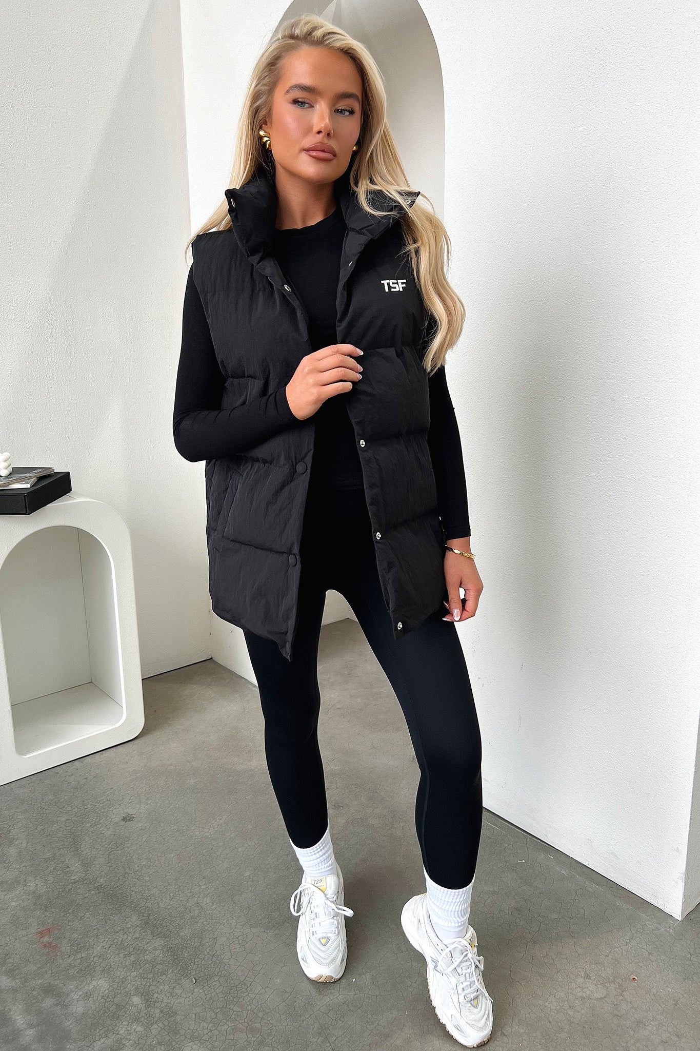 Sabre Puffer Vest - Black - Image 4