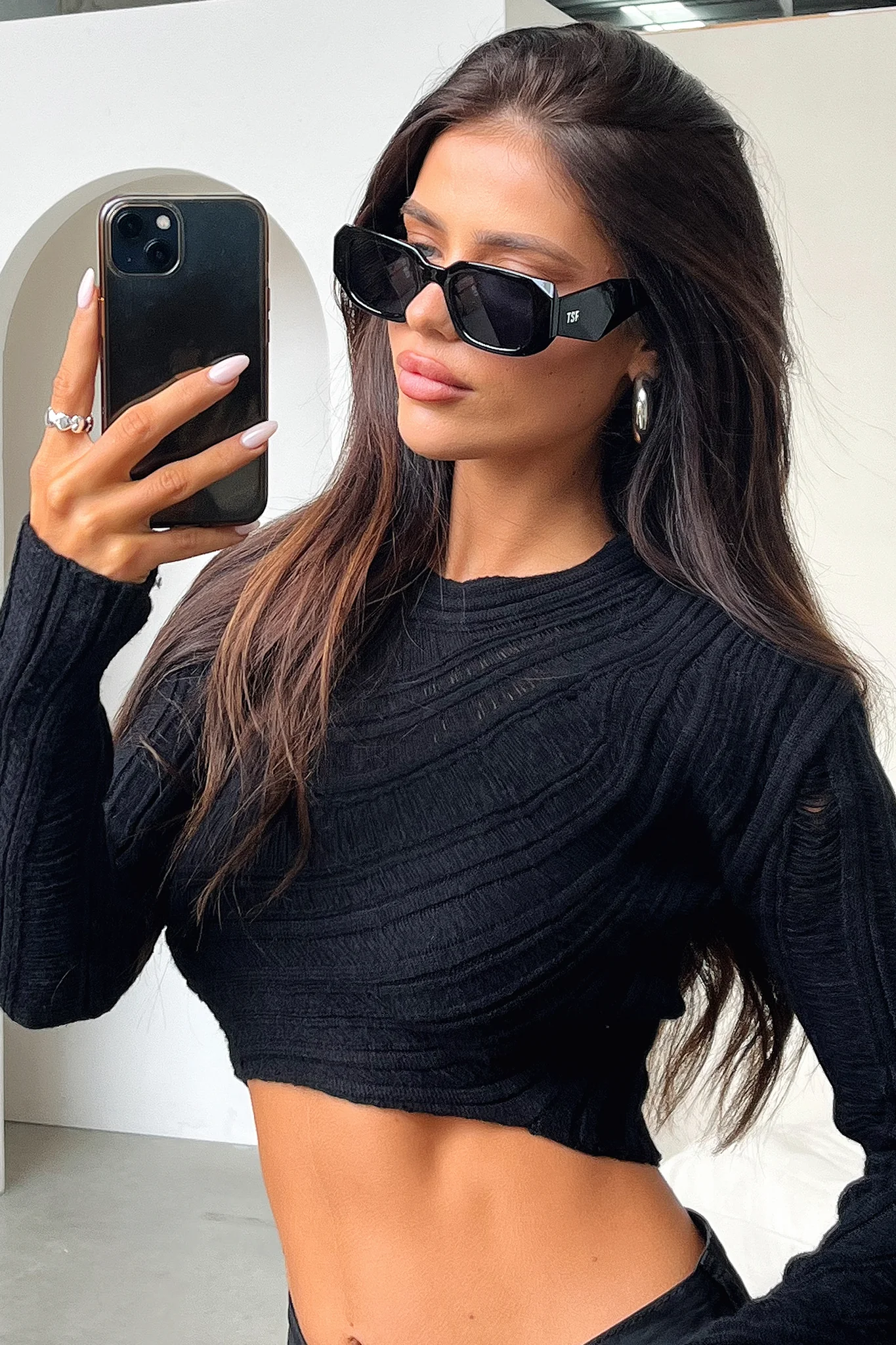 Sadie Sunglasses - Black - Image 4