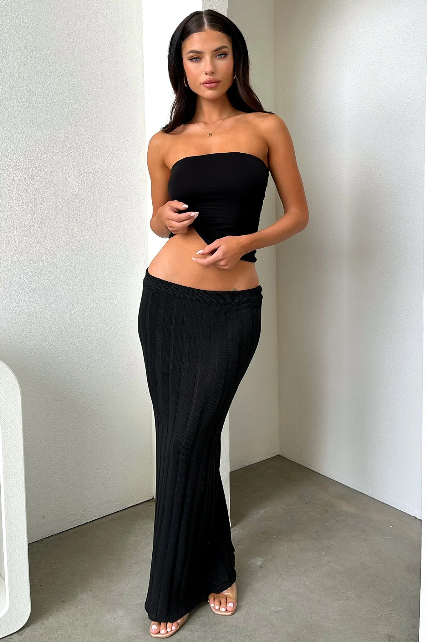 Sameera Maxi Skirt - Black - Image 6