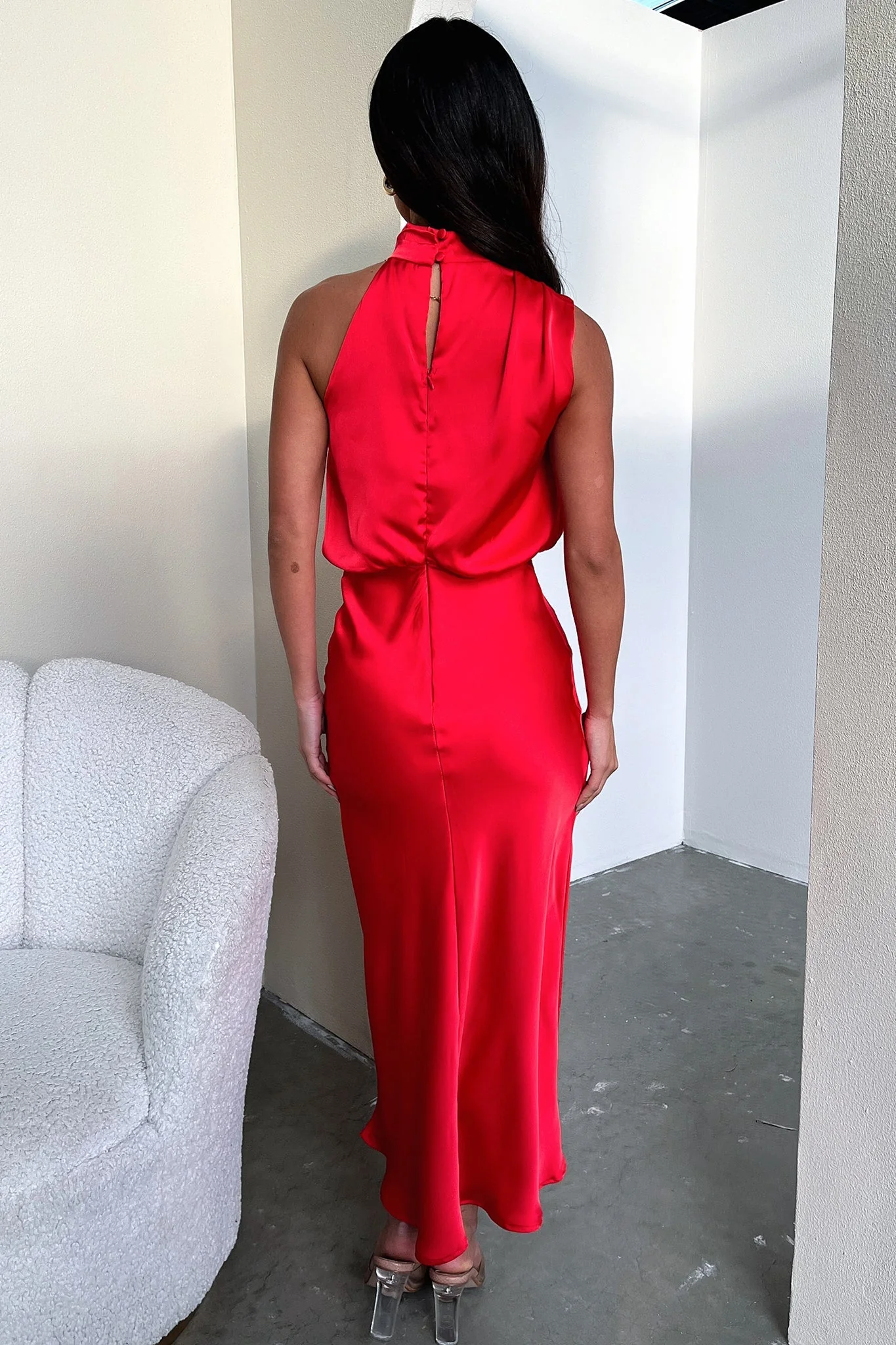 Santorini Maxi Dress - Red - Image 5