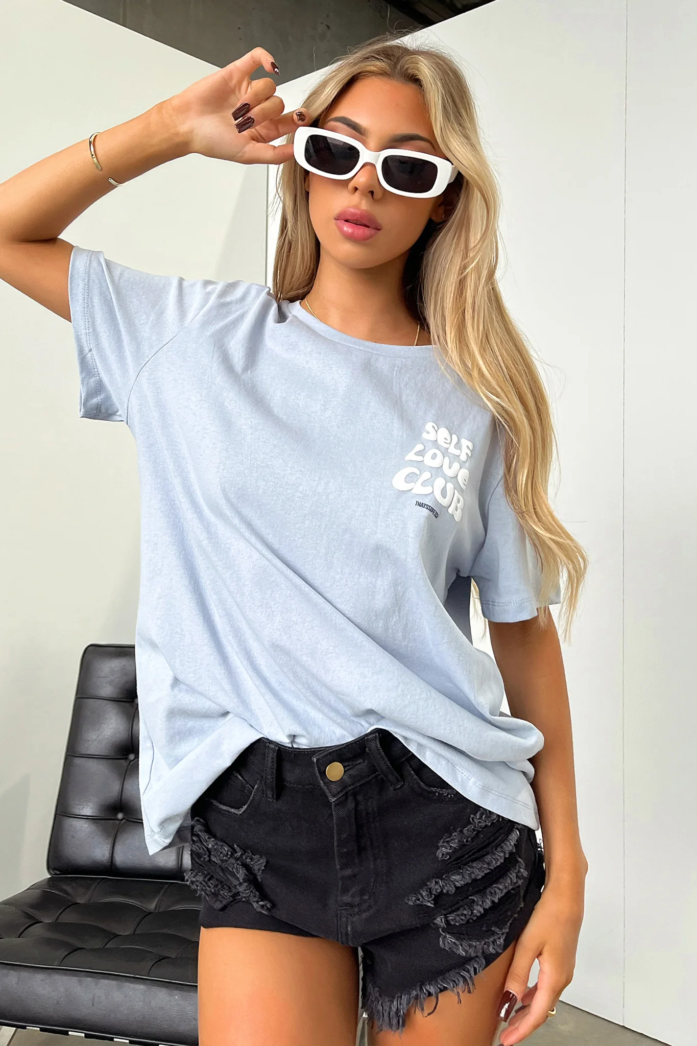 Self Love Tee - Blue - Image 3