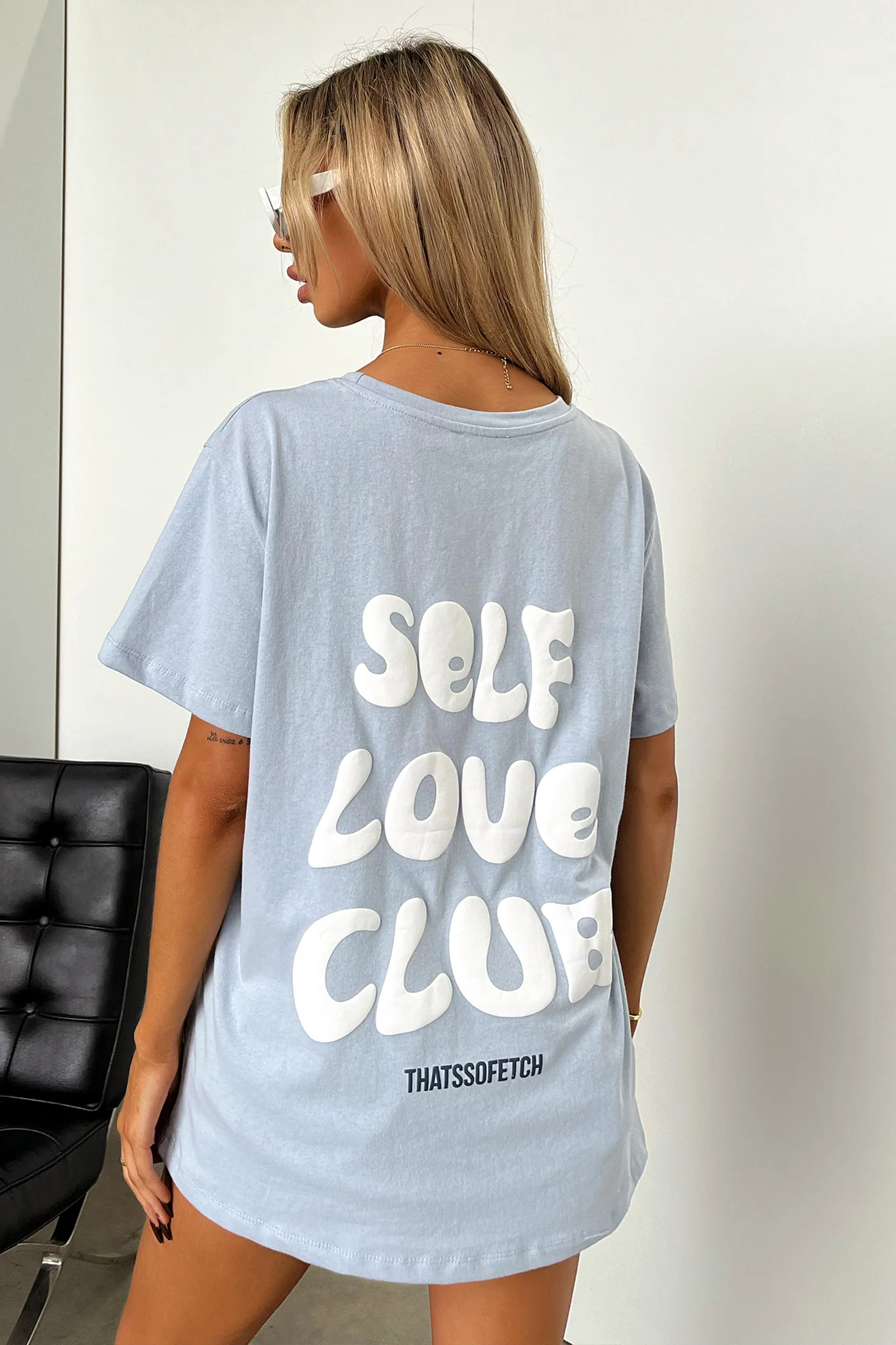 Self Love Tee - Blue - Image 7