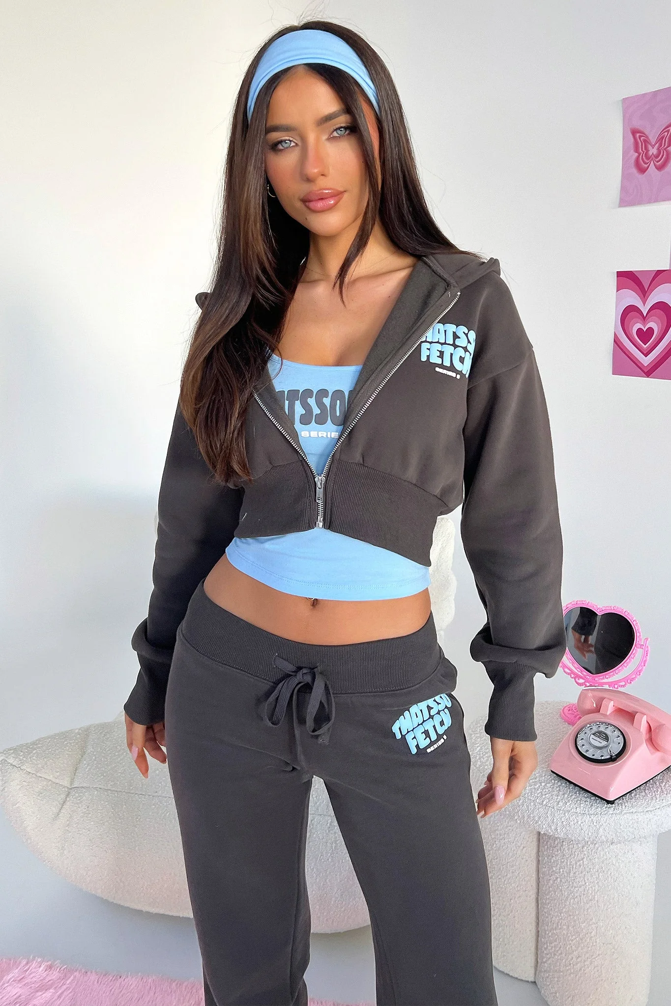 Series 5 Low Rise Sweatpants - Charcoal/Blue - Image 4
