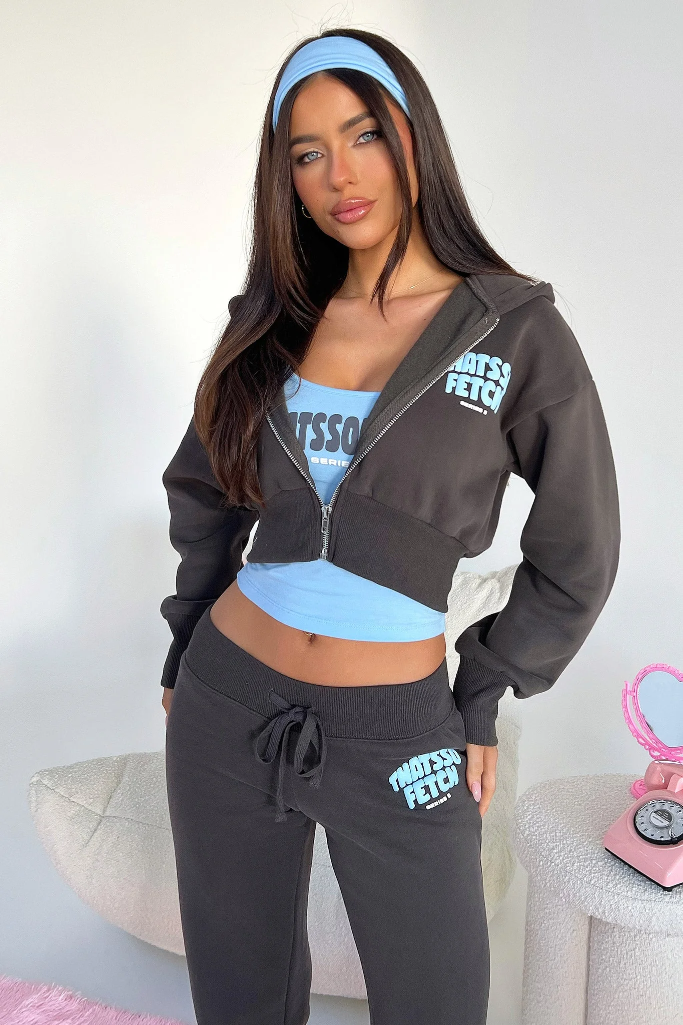 Series 5 Low Rise Sweatpants - Charcoal/Blue - Image 6