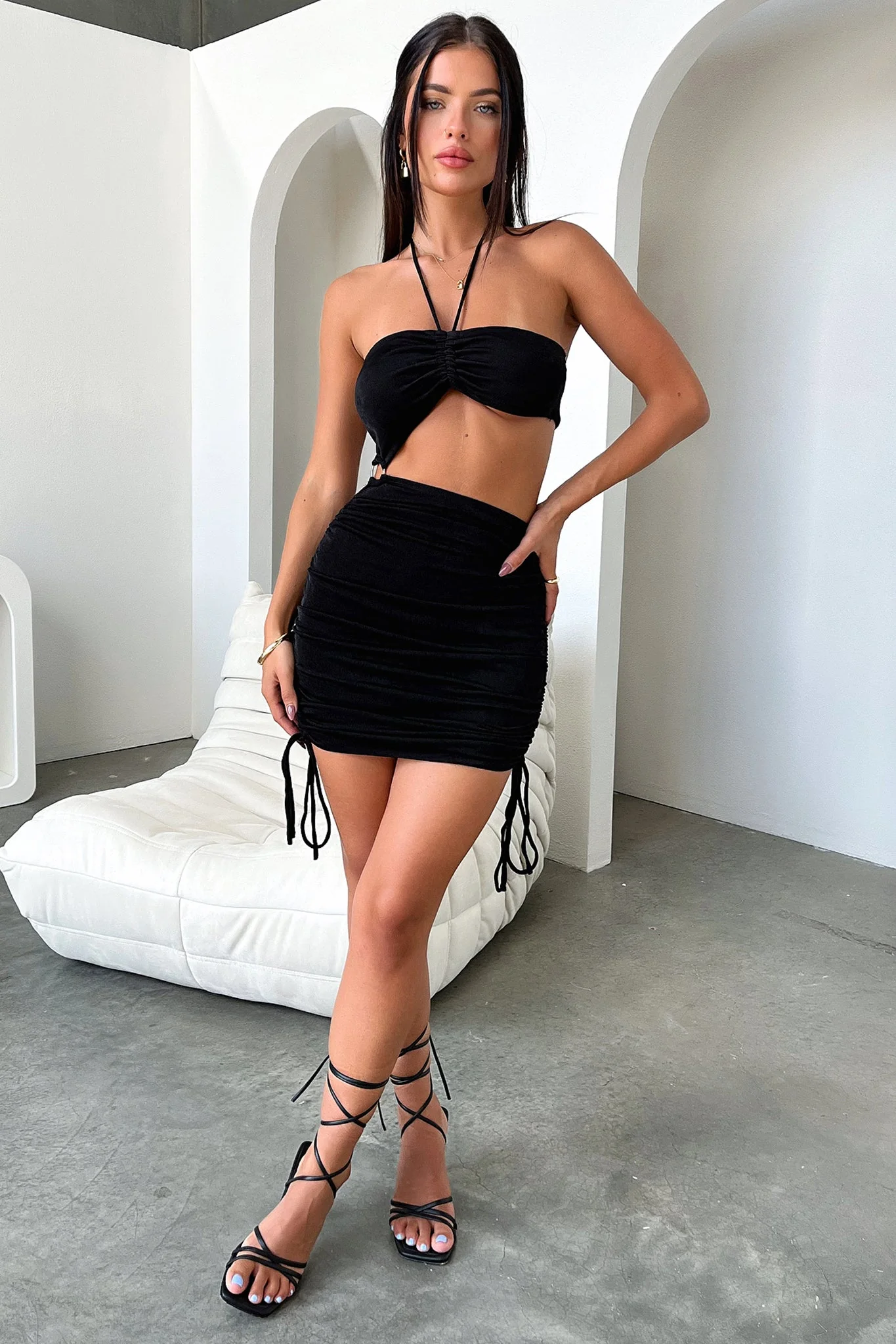 Simona Dress - Black - Image 3