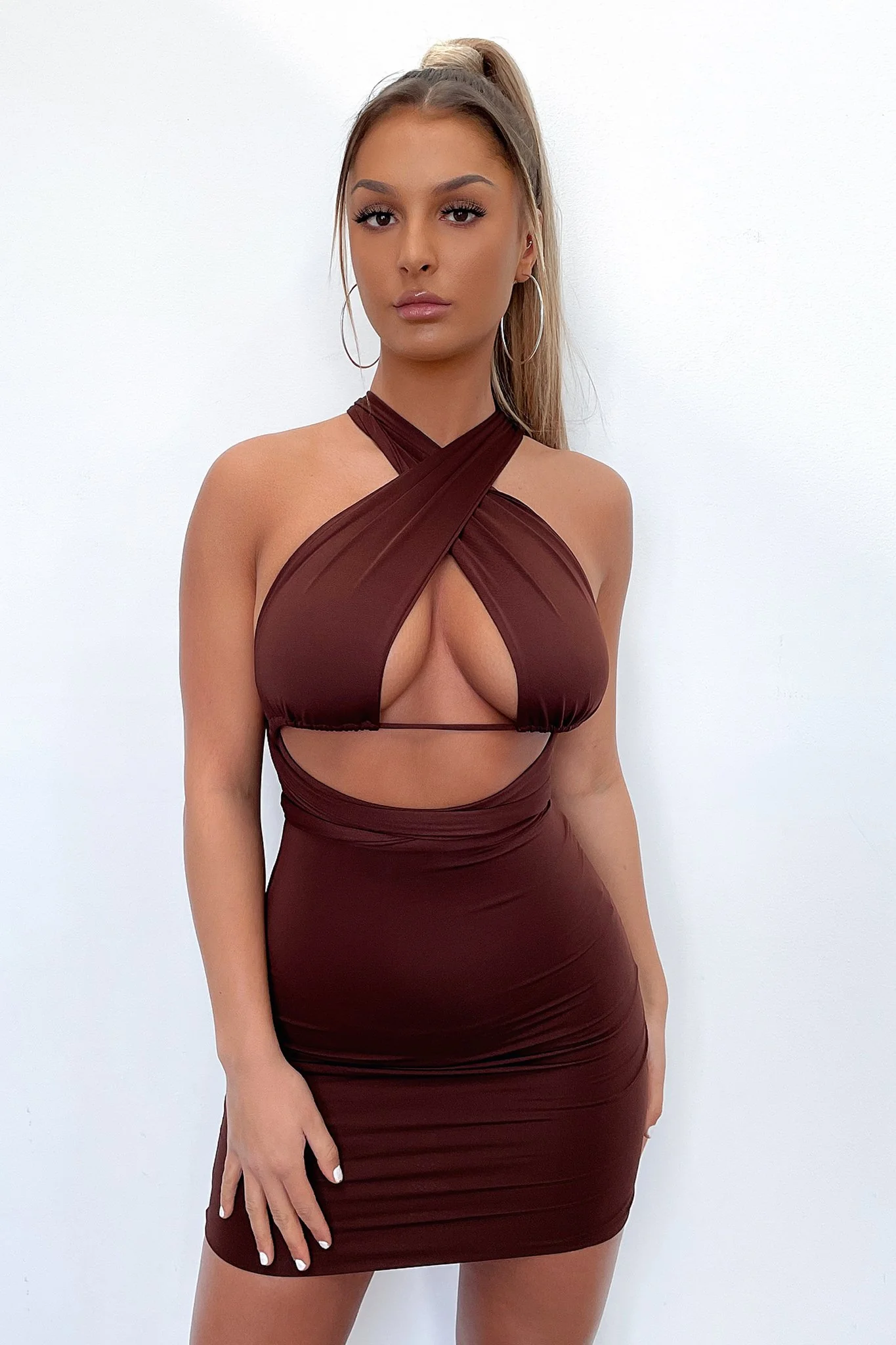 Skyler Dress - Brown - Image 5