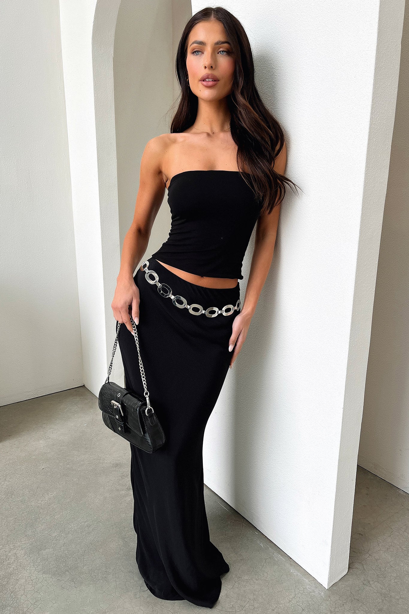 Swansen Maxi Skirt - Black - Image 7
