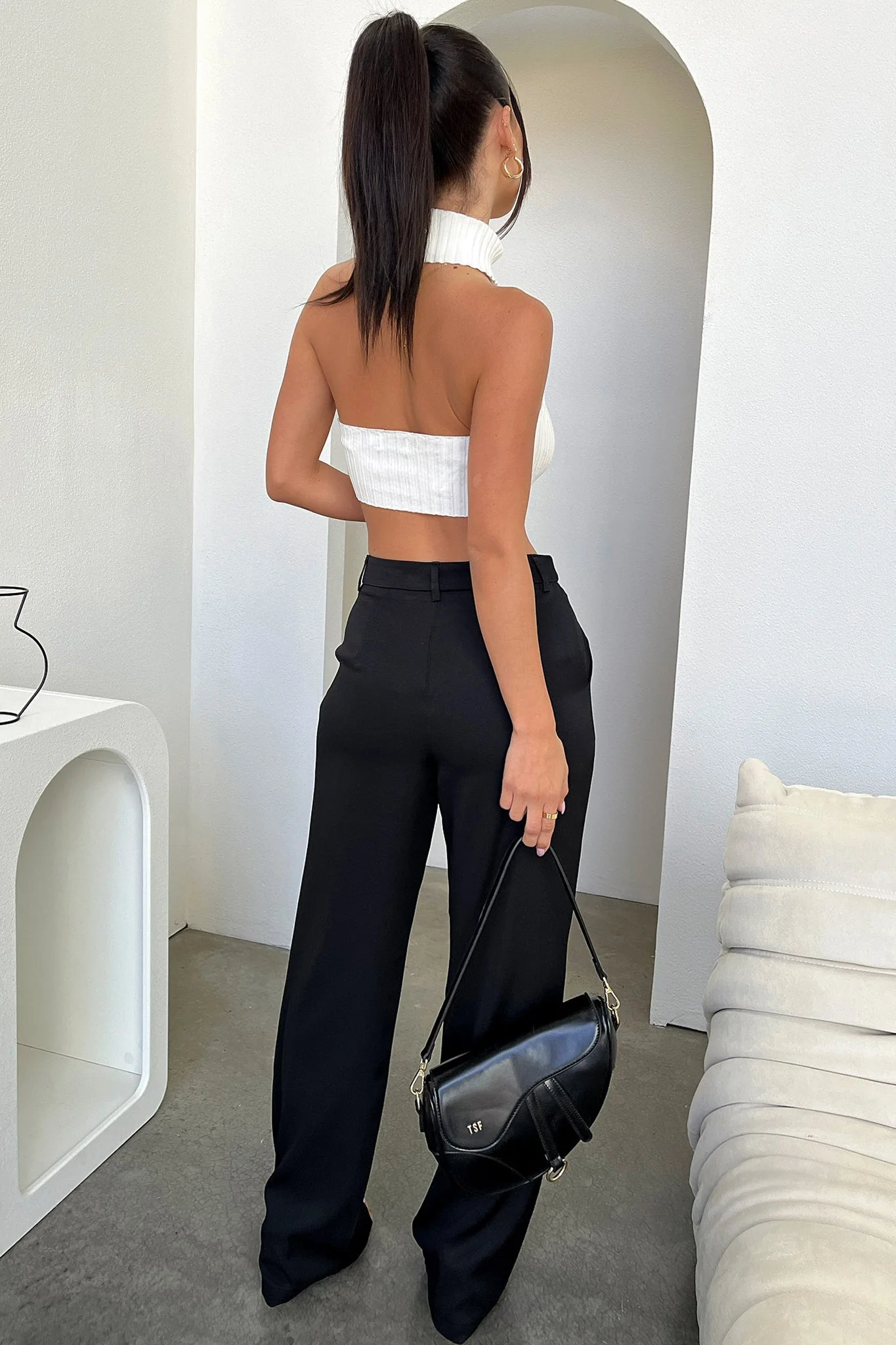 Sylvie Knit Crop - White - Image 8