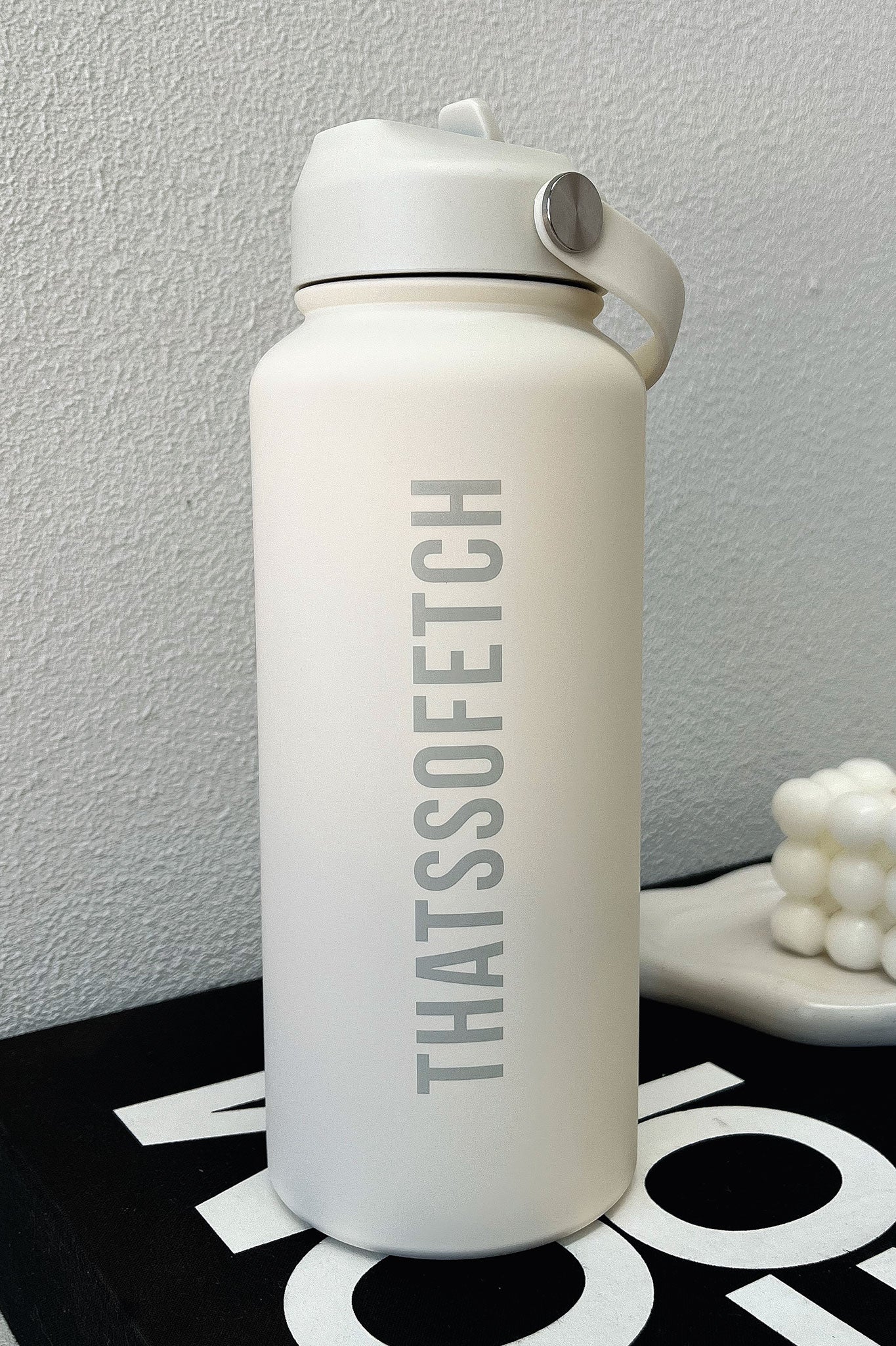 TSF Insulated Drink Bottle 1L - Ivory - Image 2