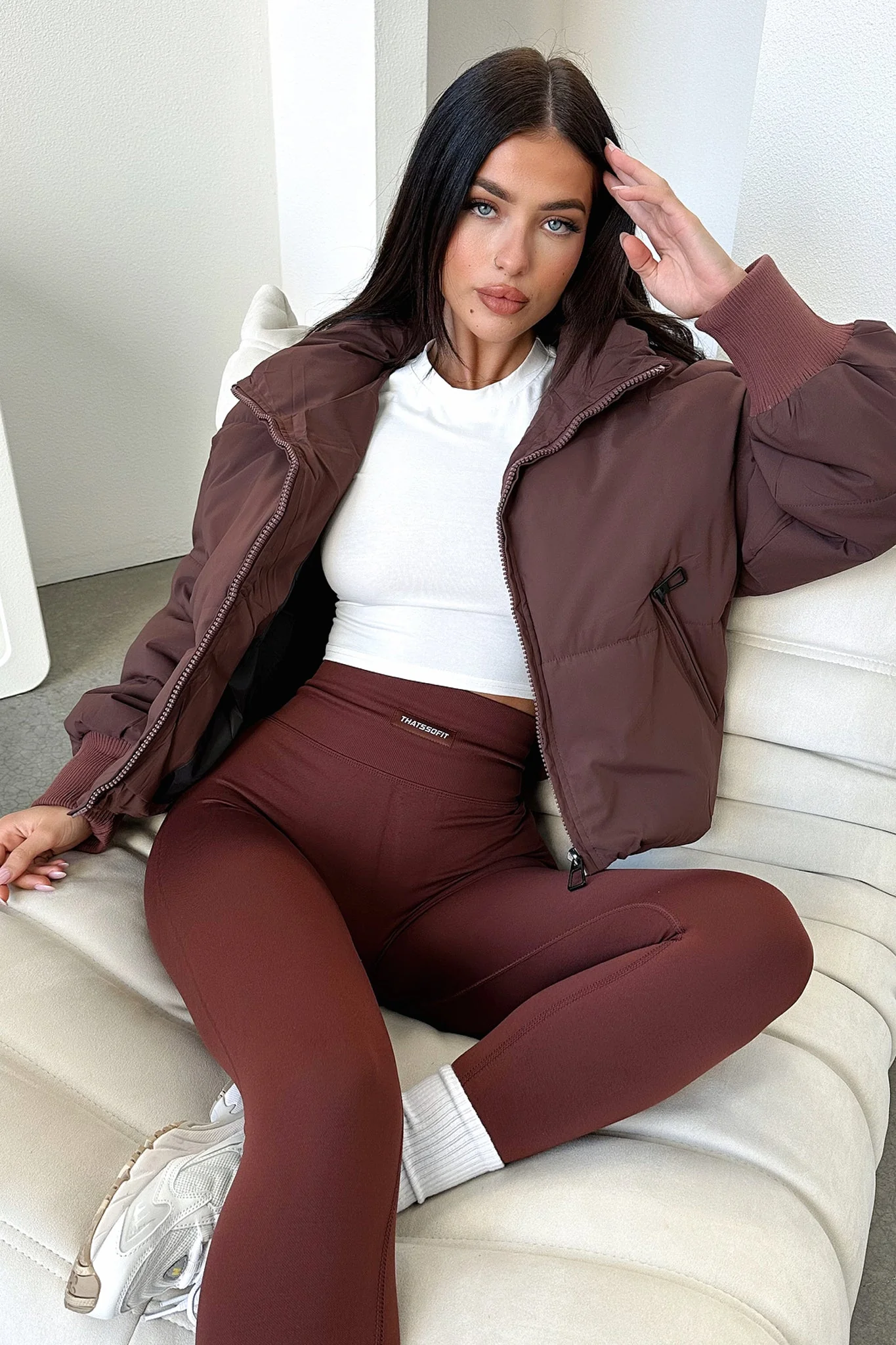 TSF Luxe Tights - Brown - Image 2
