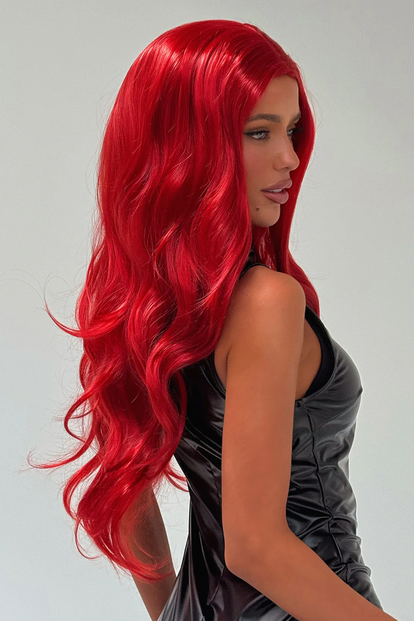Under The Sea Wig - Red - Image 4