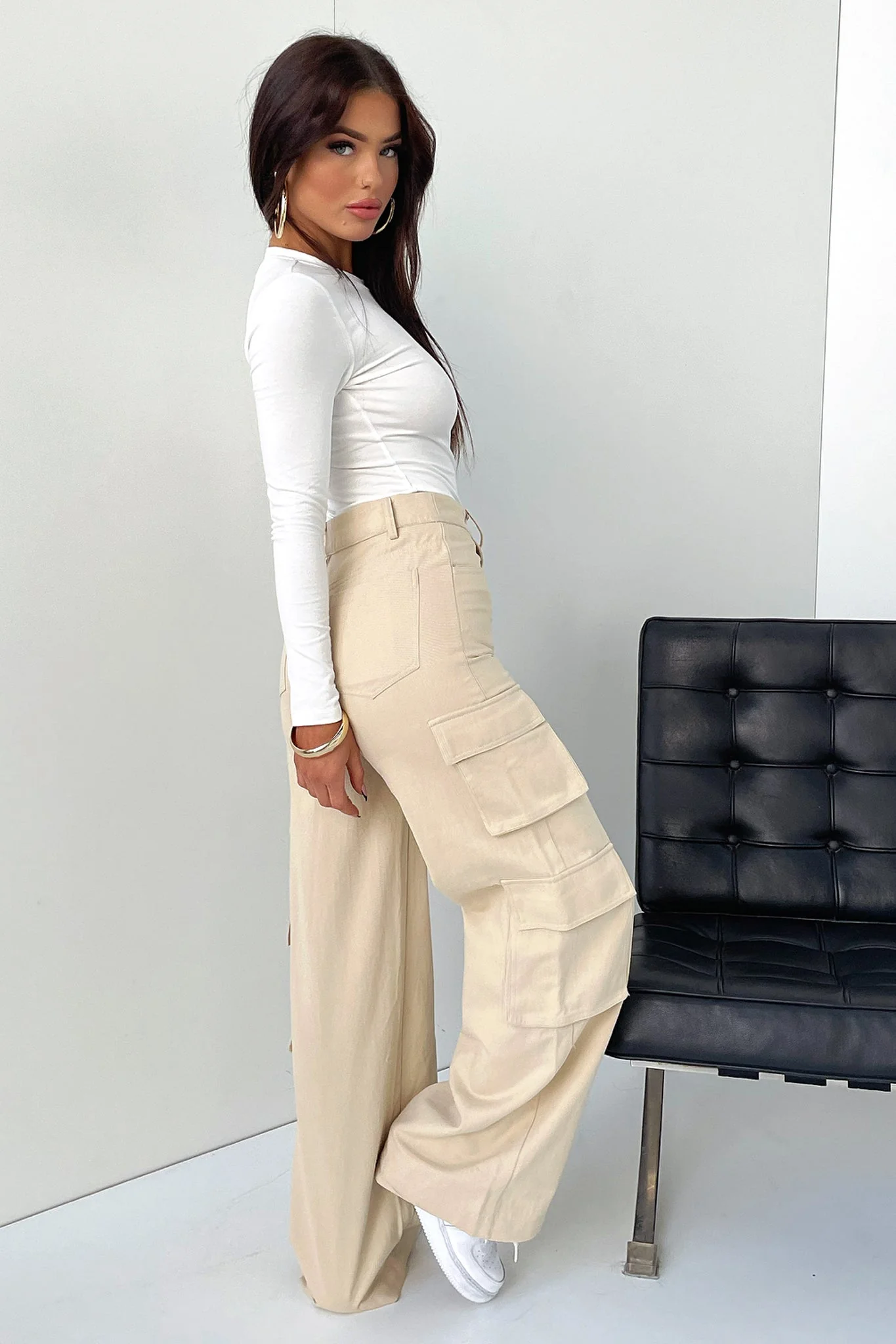 Venus Cargo Pants - Beige - Image 8