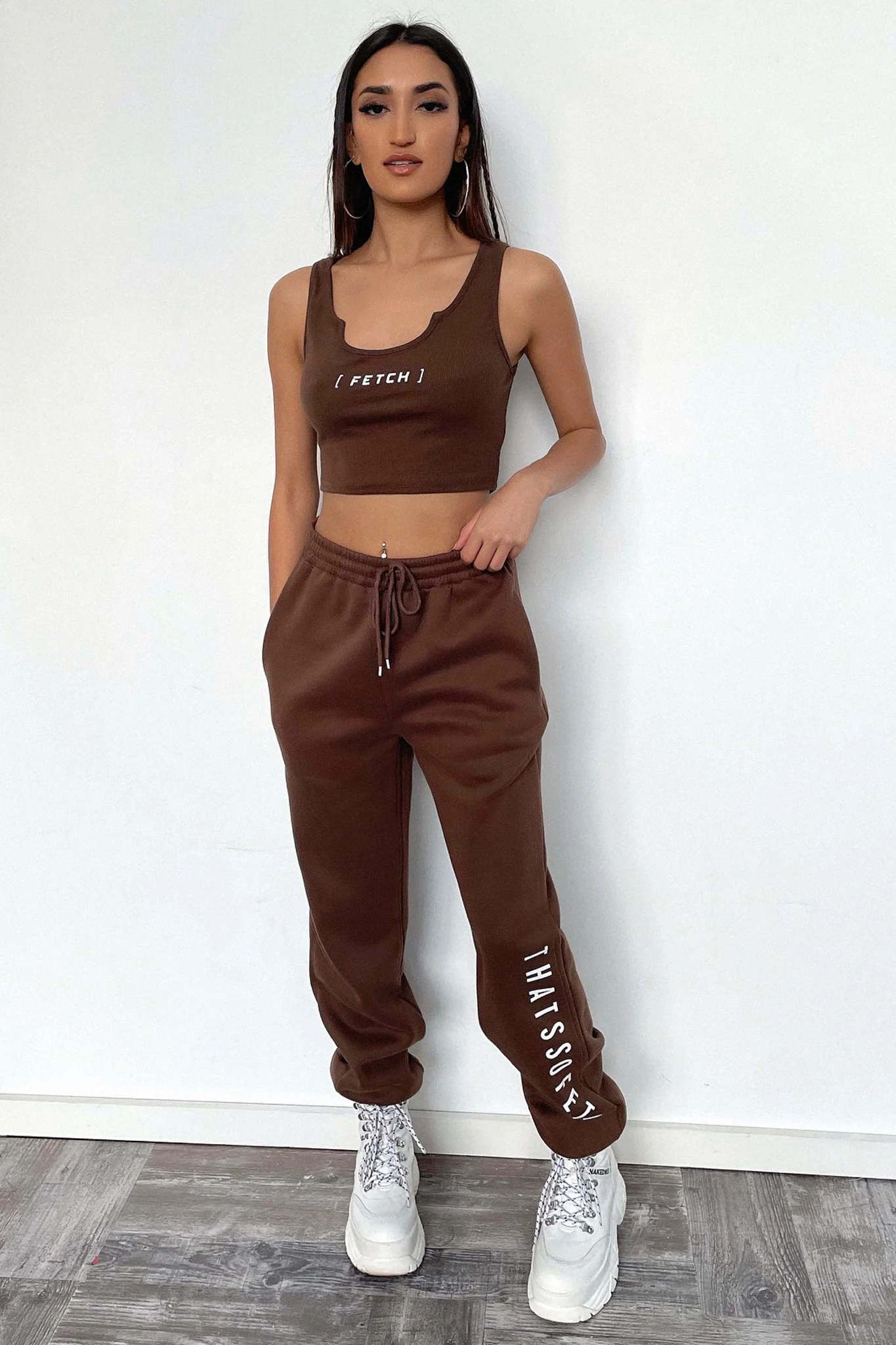 Zeuse Singlet Crop - Brown - Image 6
