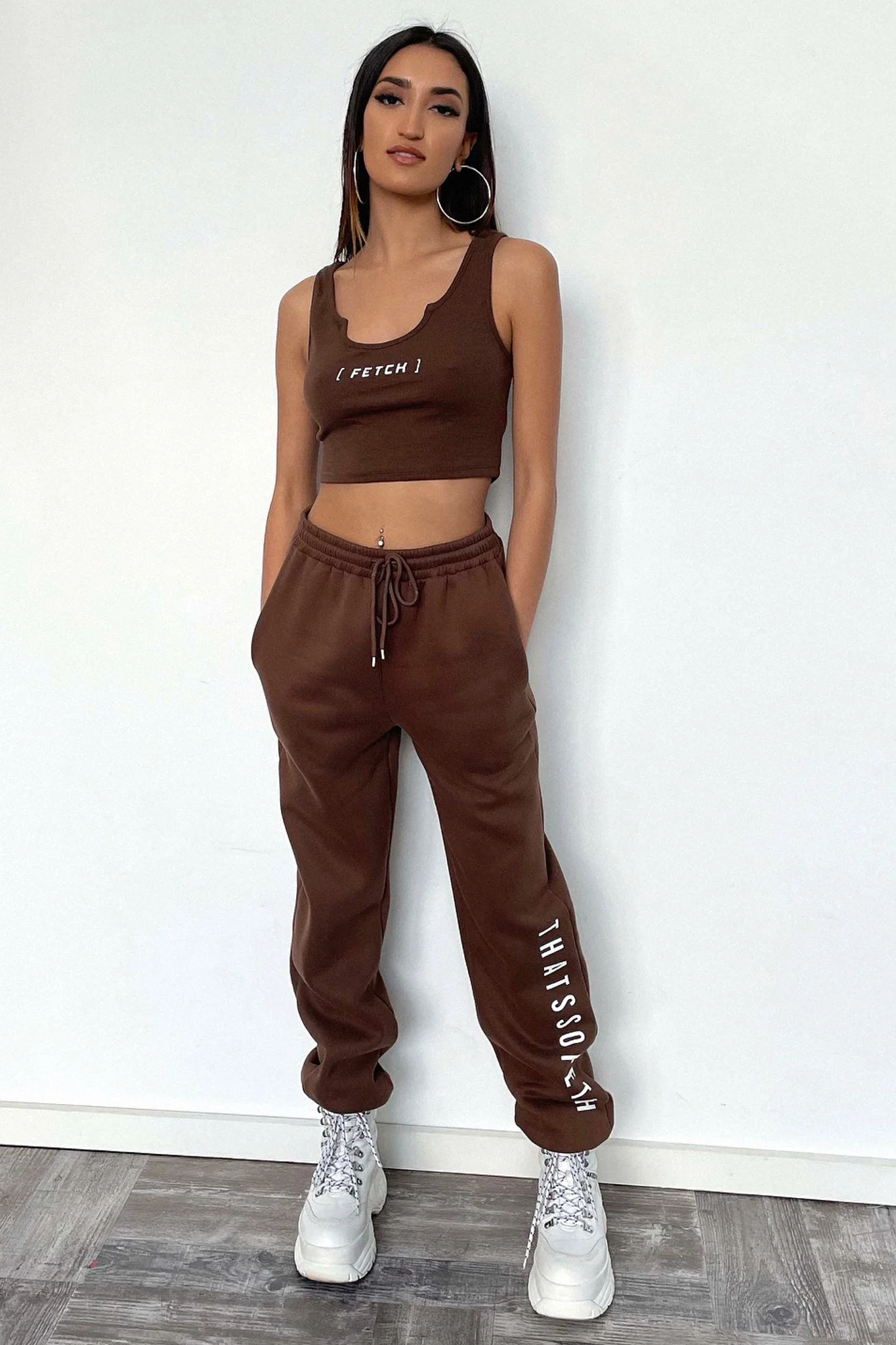Zeuse Singlet Crop - Brown - Image 7