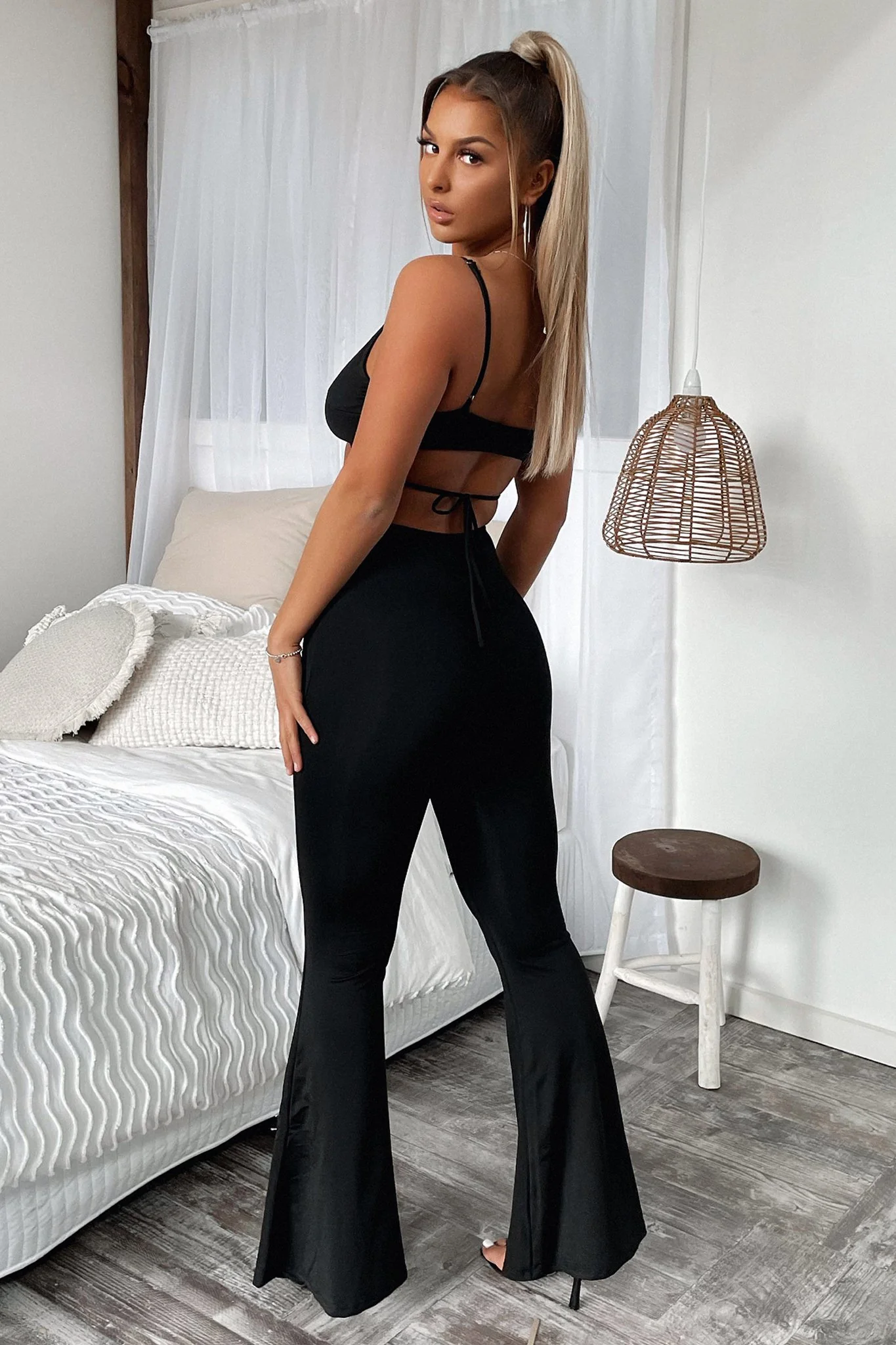 Zoya Flare Pants - Black - Image 7